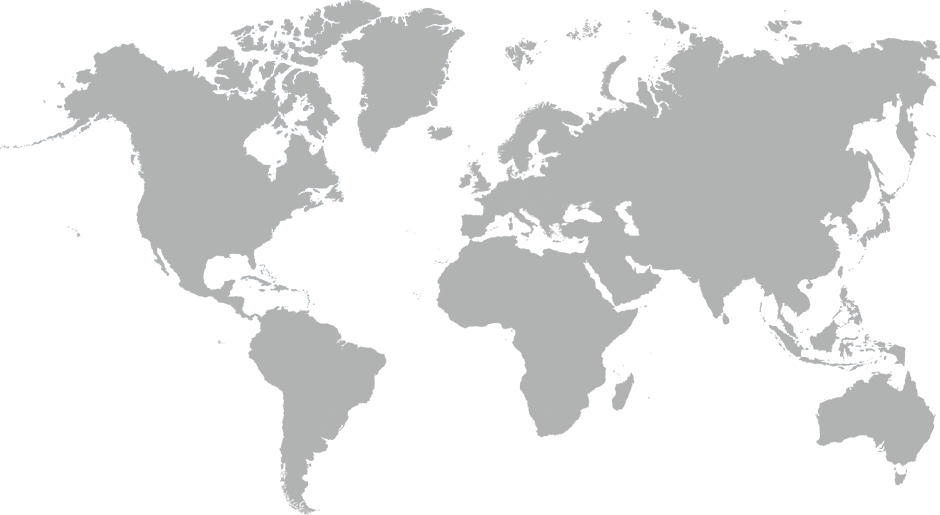 World map showing global phone number coverage